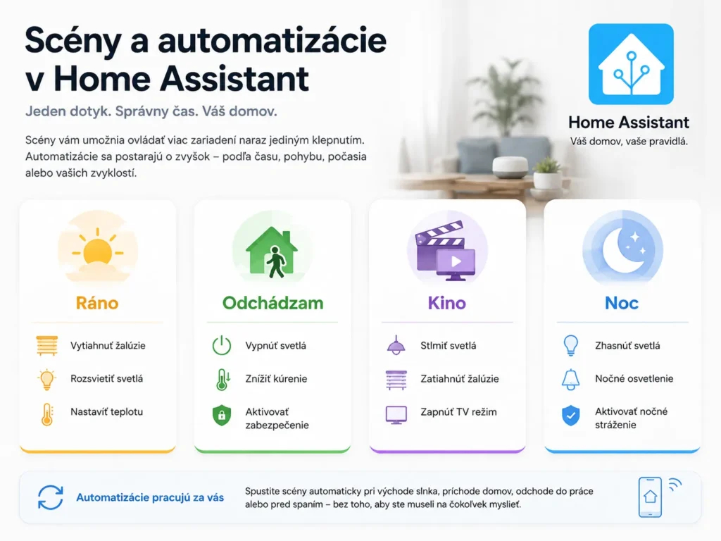 Scény v Home Assistant